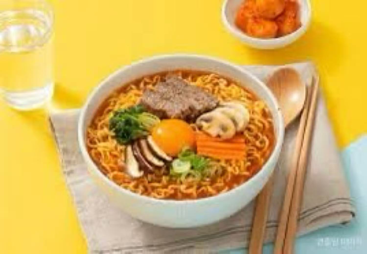 OTTOGI, Kim Ramen (Mild Spicy Flavor), Pack of 10, 120g per pack