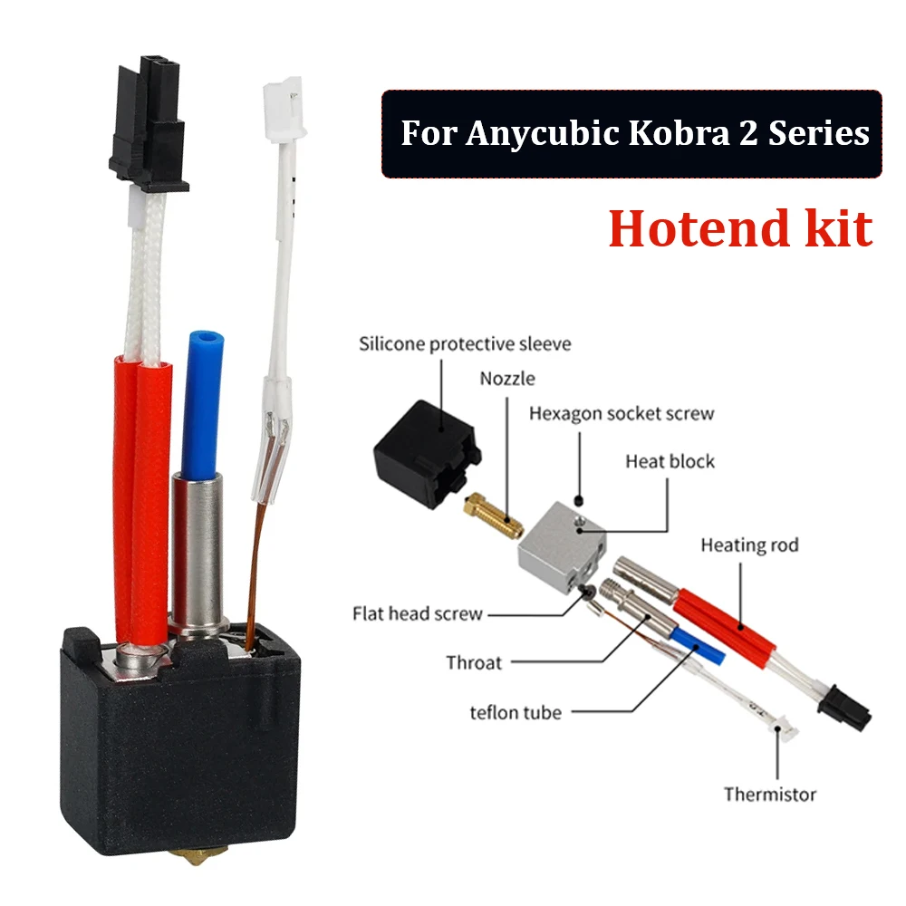 Комплект Hotend для Anycubic Kobra 2, Hot End для Anycubic Kobra 2/Kobra 2 Plus/Kobra 2 Pro/Kobra 2 Neo Hotend Kit