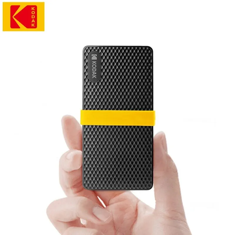 Kodak-ポータブル外付けハードディスクドライブ,ps4,ラップトップ,macbook,pc,x200,2テラバイト,1テラバイト,usb 3.1, 512gb,256gb