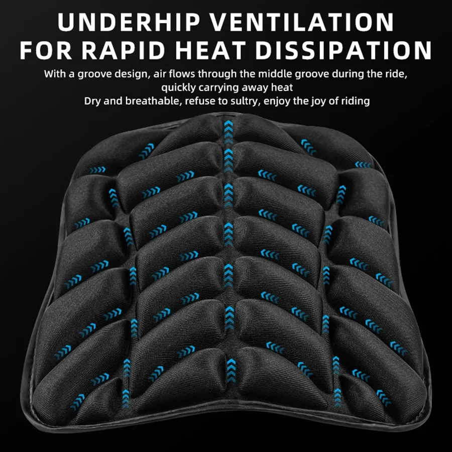 Almofada de assento da motocicleta 3d conforto gel almofada assento respirável universal absorção de choque capa de assento para montanha avançada