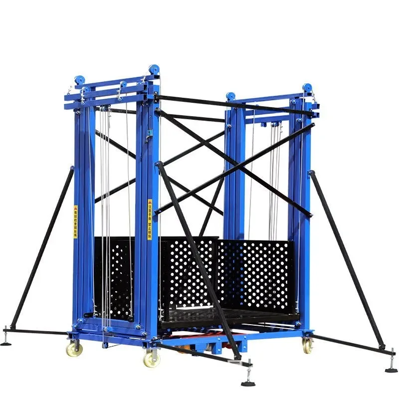 Low Profile Folding Lift Table 500KG Load Capacity Compact Design Workshop Warehouse Equipment With Safety Guard Rail