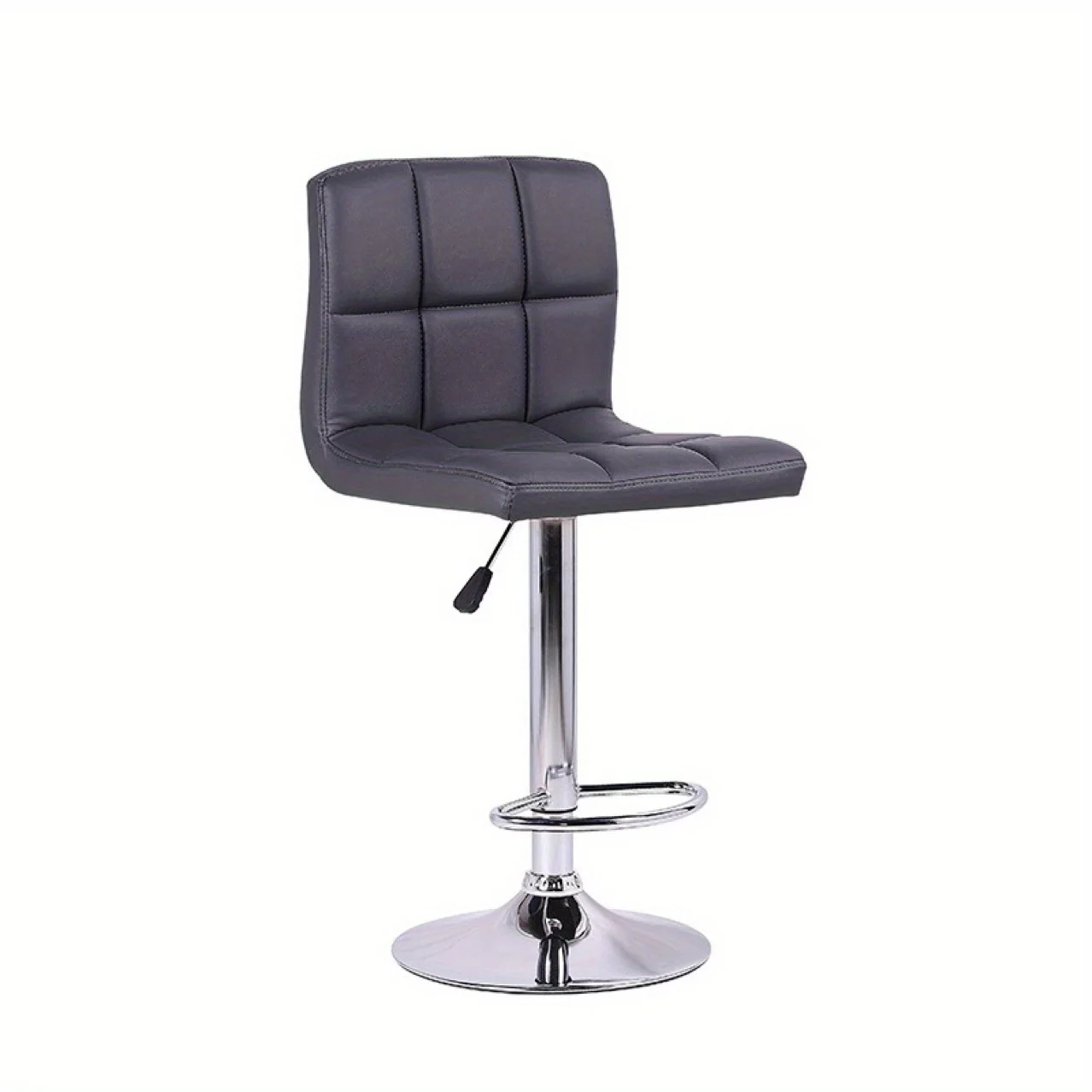 Taburetes de bar giratorios premium: cómodos cuero PU, altura de mostrador, diseño moderno, ajustables y ergonómicos: duraderos, estables