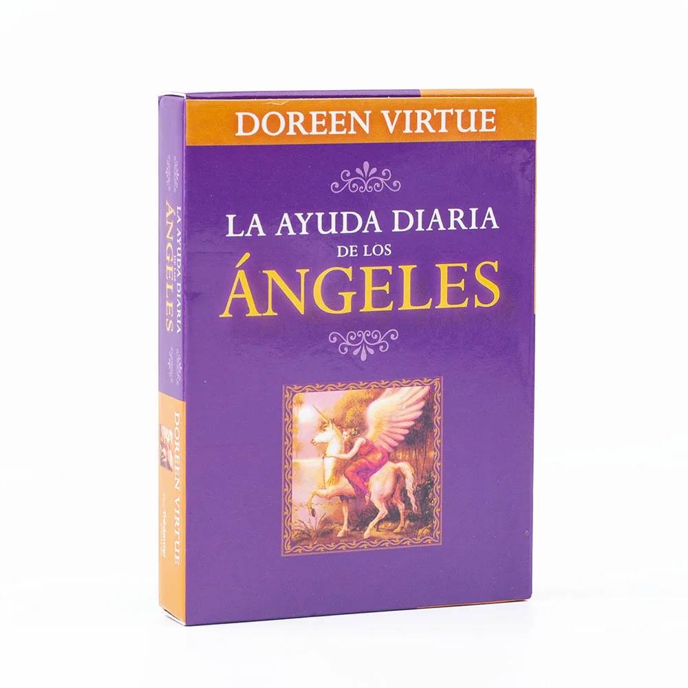 Tägliche Anleitung von Your Angels Oracle 44-Karten-Deck 10,4 * 7,4 cm Spanische Version Fate Divination Tarot-Brettspiel