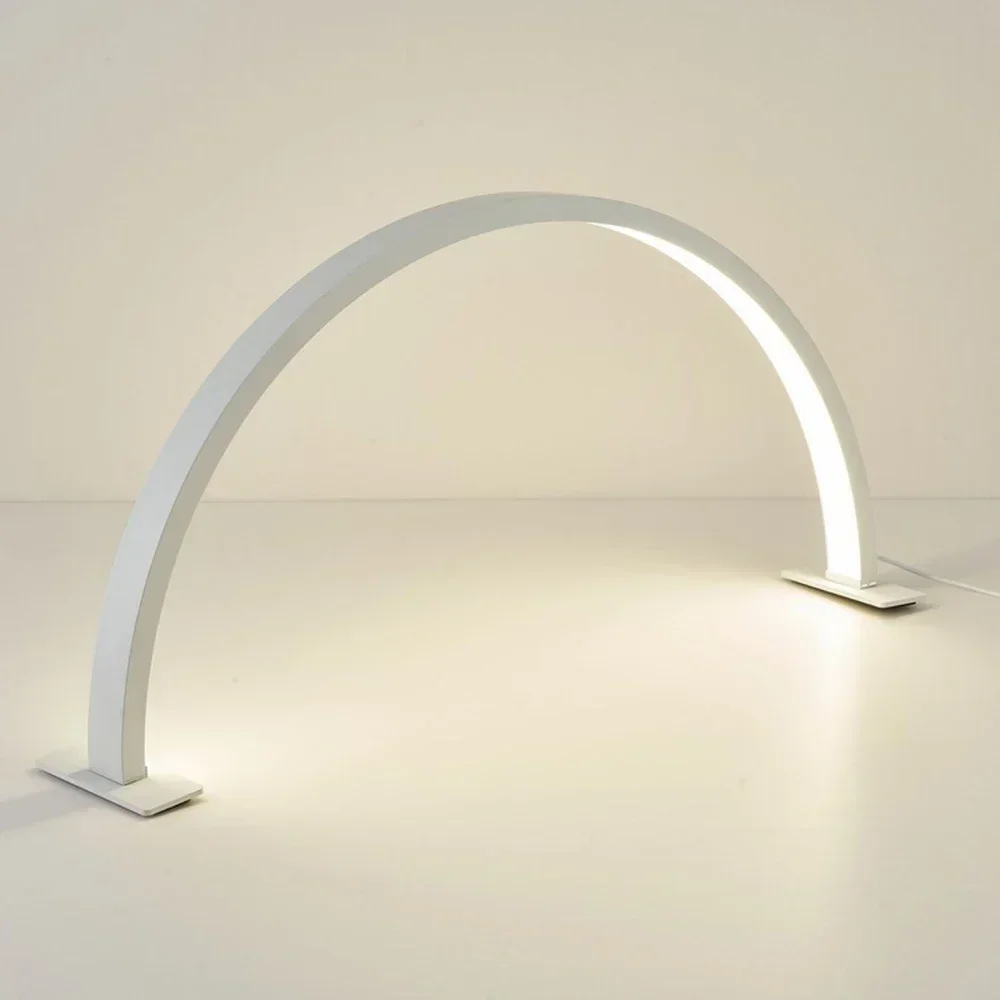 U-förmige LED-Schreibtischlampe für Schönheitssalon, halbmonatliche Beleuchtungskörper, Augenschutz mit USB-Schalterkabel, Nagelgeschäft, Tischbeleuchtung