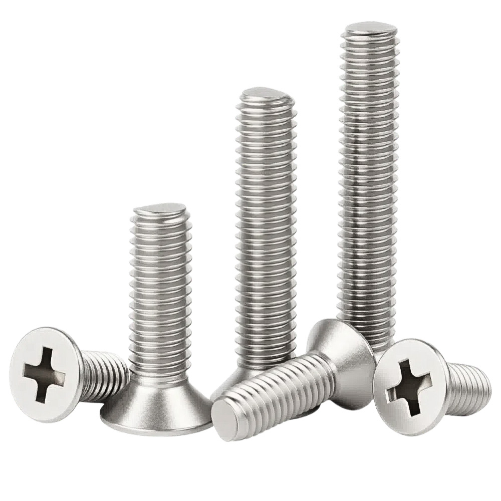 M1.6 M2 M2.5 M3 M3.5 M4 M5 M6 M8 Винт из нержавеющей стали с крестообразным утоплением и потайной головкой Phillips Болты для ТВ и компьютерной мебели