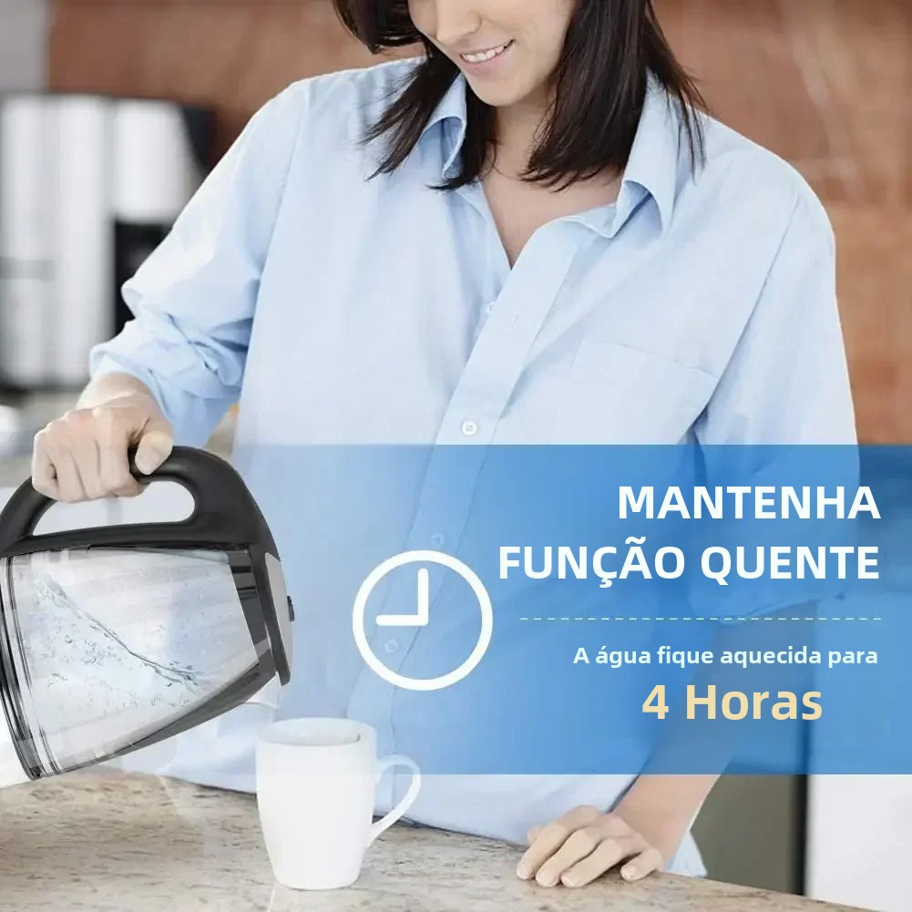 Devisib 2.0l chaleira elétrica de vidro 2200w com controle de temperatura 4 horas manter quente desligamento automático proteção contra fervura-seco para café e chá