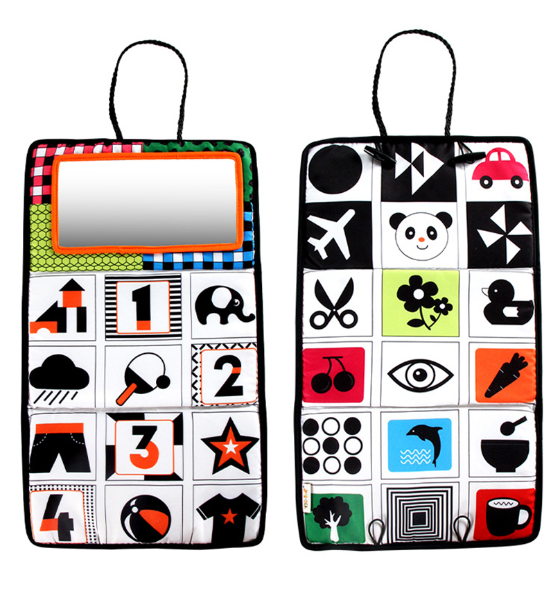 Espejo retrovisor para bebé, libro de tela, asiento trasero de coche, espejo retrovisor, Monitor de seguridad para niños, colgante, juguetes, regalos, triangulación de envíos