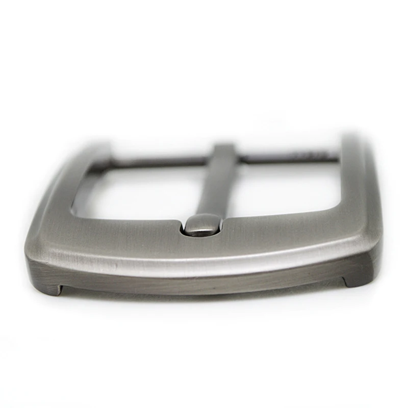 Fivela de cinto casual masculina de liga de zinco de 40 mm com barra final e fivela de salto com pino único