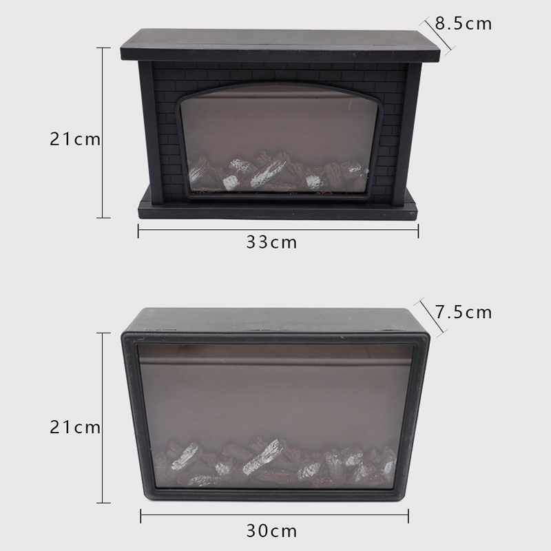 Luz de chimenea con llama de salto de 33cm y 31cm, lámpara de noche de pared con pilas AAA, barra de luz de ambiente USB para fiesta de boda IP55