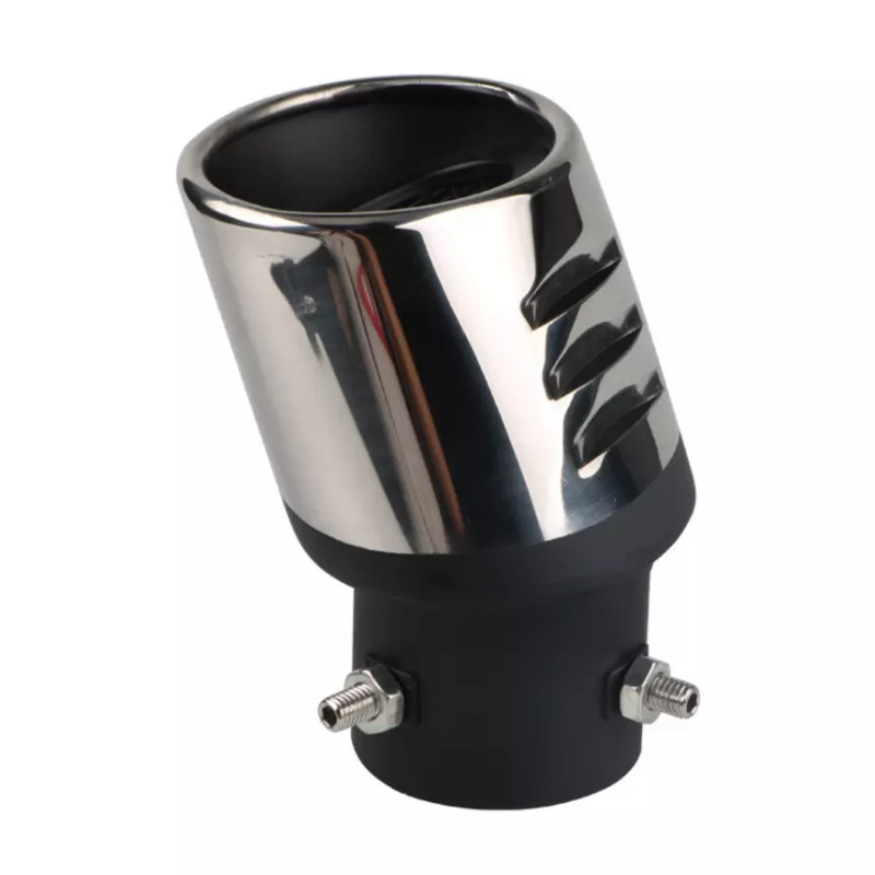 車のエキゾーストサイレンサー,ステンレスクローム,直径調節可能なノズル,ボルト留め,リアエキゾーストサイレンサー,トヨタカローラrav4,2019-24