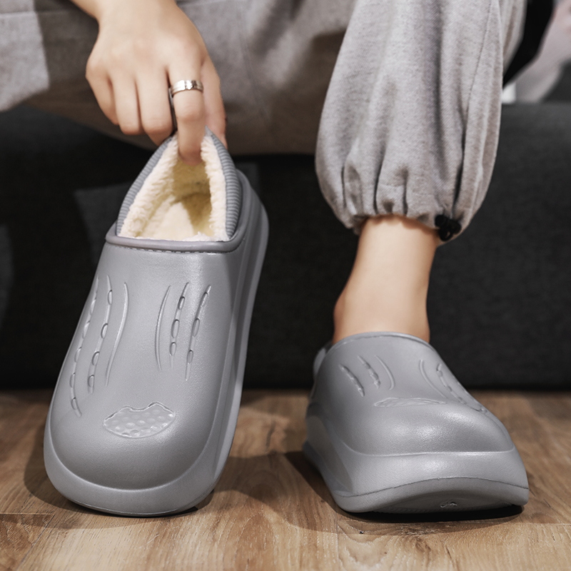 Sandal Pria tetap hangat, sandal dalam ruangan Anti selip untuk pria