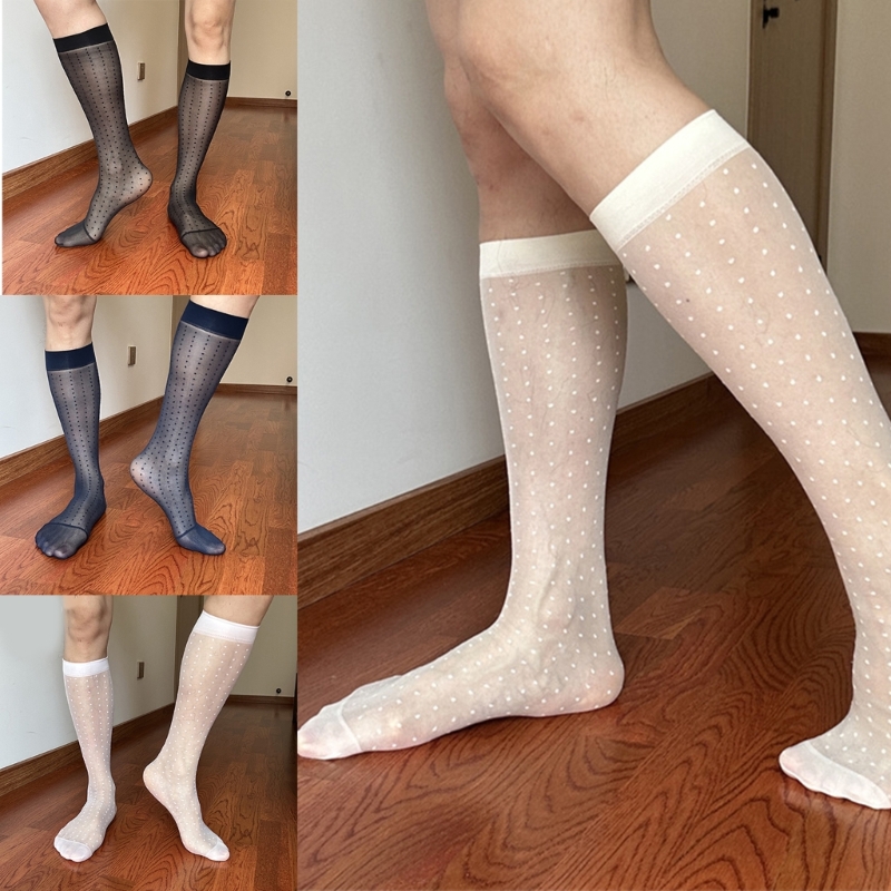 Kaus Kaki Gaun Bisnis Tipis Pria Gaun Panjang Di Atas Betis atau Kaus Kaki Kerja Kaus Kaki Gaun Nilon Hadiah Kaus Kaki Gaun Setinggi Lutut