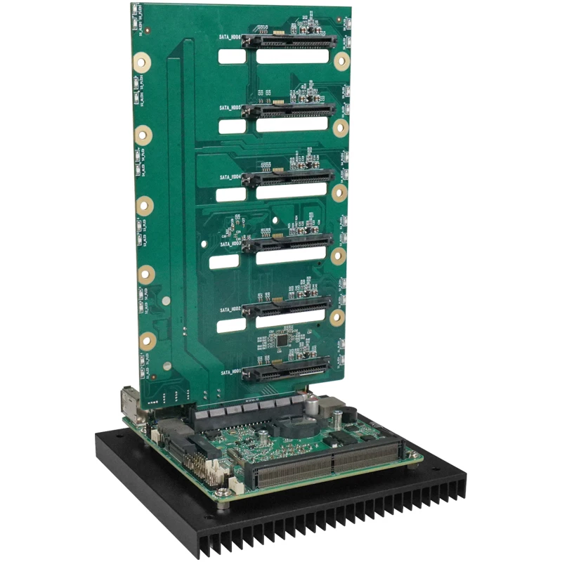 BKHD Software Routing Board N100 quad Core DDR5 Dual  2.5G Network Card NAS Embedded Motherboard 3D Printing  ZNAS