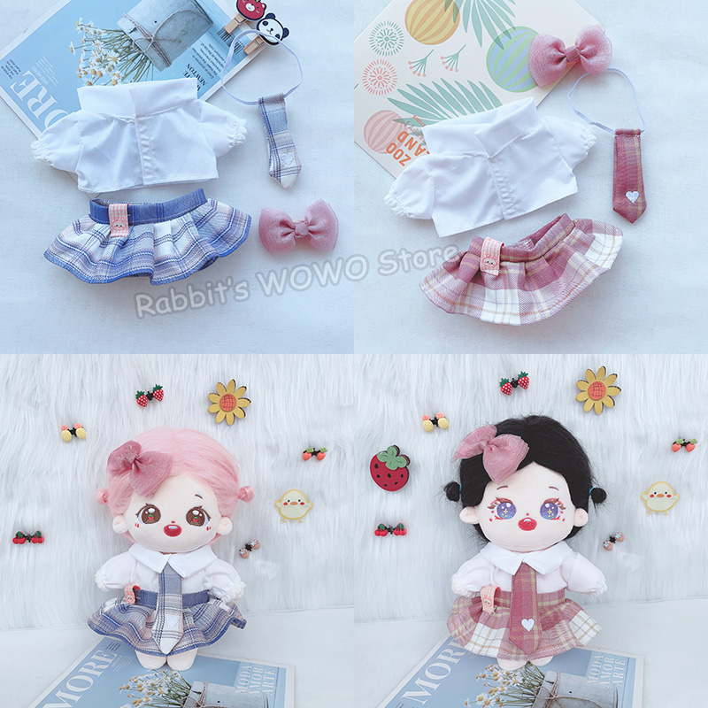 人形の服 20 センチメートルアイドル人形衣装アクセサリーカレッジスカートウェディングドレスパーカー全体スーパースター人形おもちゃギフト
