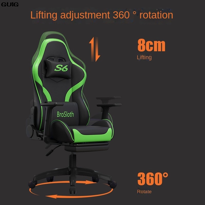 Guig eSports เก้าอี้ปรับนอน Kursi GAMING สำหรับแข่งขันเก้าอี้คอมพิวเตอร์เก้าอี้หมุนสบายใหม่มาแรง