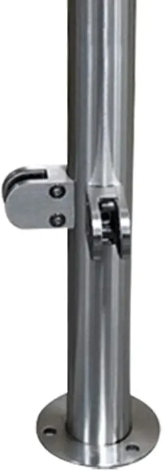 43" End Post Glass Railing Post Glass Balustrade Railing Post 304 Stainless Steel Railing Fence Pole Handrail Garden Fencing