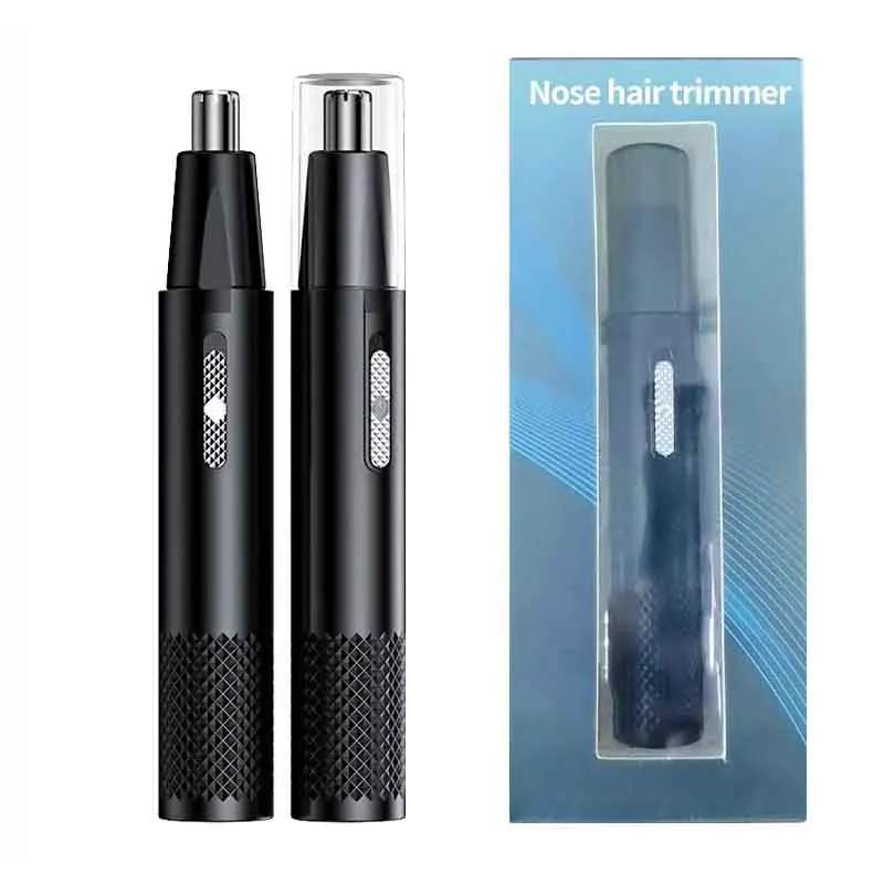 Tagliacapelli per naso ricaricabile tramite USB - Design per rasoio in metallo per uomini e donne, toelettatura dei peli delle orecchie/narize