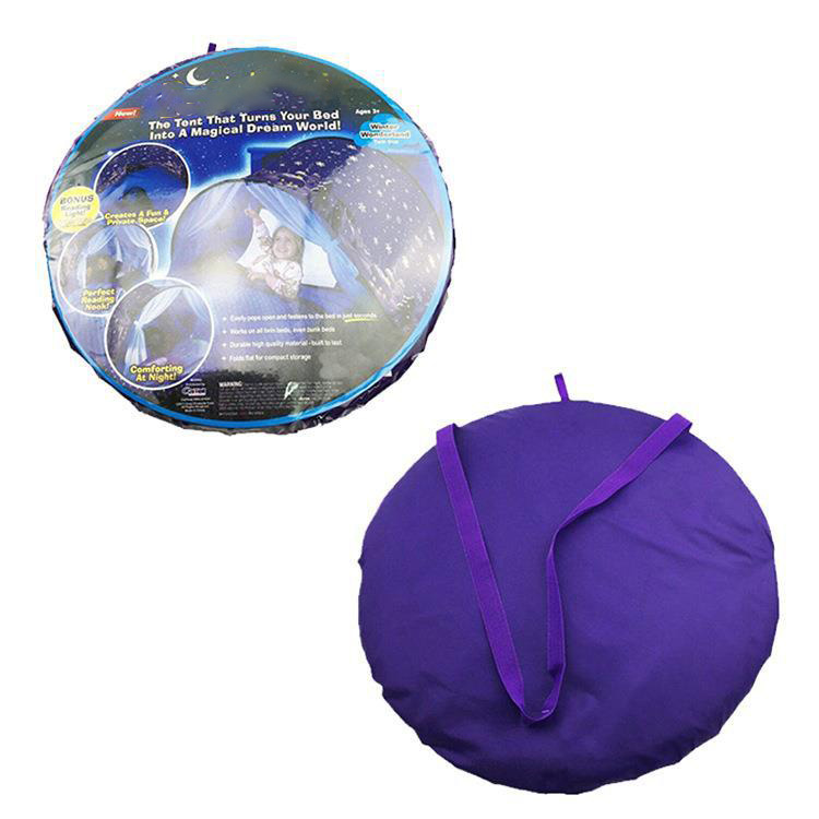 Dream Tent for Kids Bed with Storage Pocket Foldable Kids Tent on Bed Mosquito Net Tent