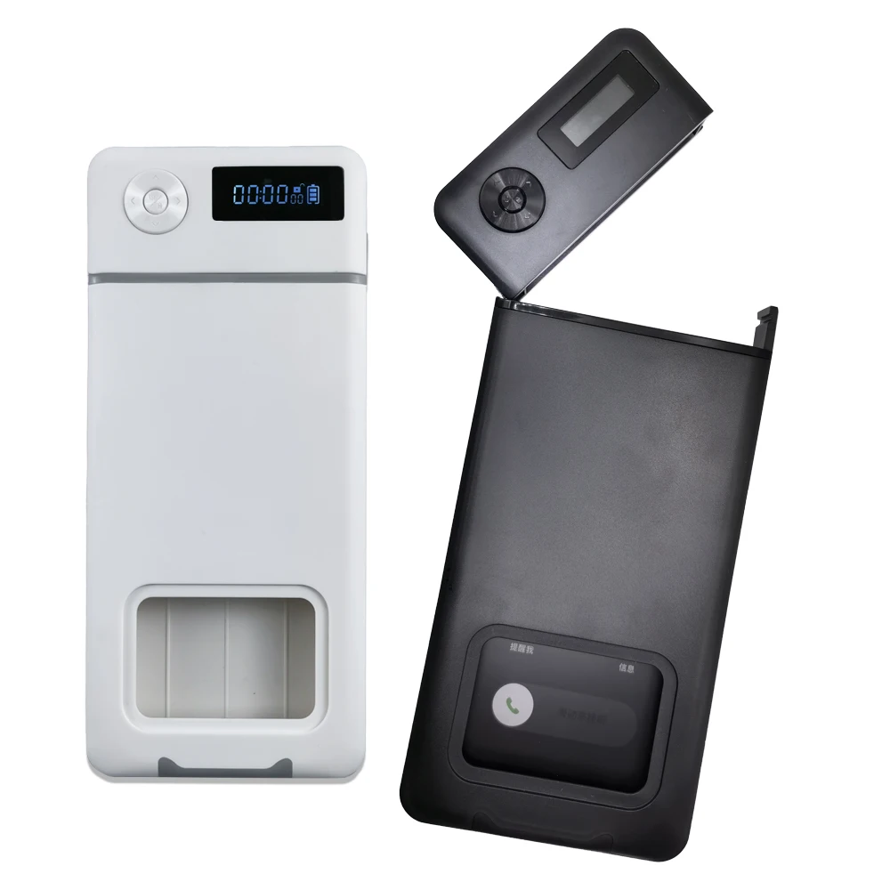 Cell Phone Lock Box with Timer Portable Timed Lock Box for iPhone and Android Phone Help Kids Adults Students to Focus