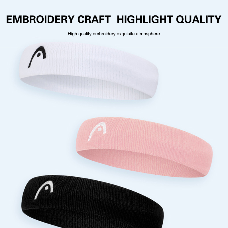 หัวเทนนิส Hairbands ผู้ชายและผู้หญิงกีฬา Headbands ฟิตเนส Sweatband แบดมินตันโยคะบาสเกตบอลวิ่งแฟชั่นแถบคาดศีรษะเหงื่อ