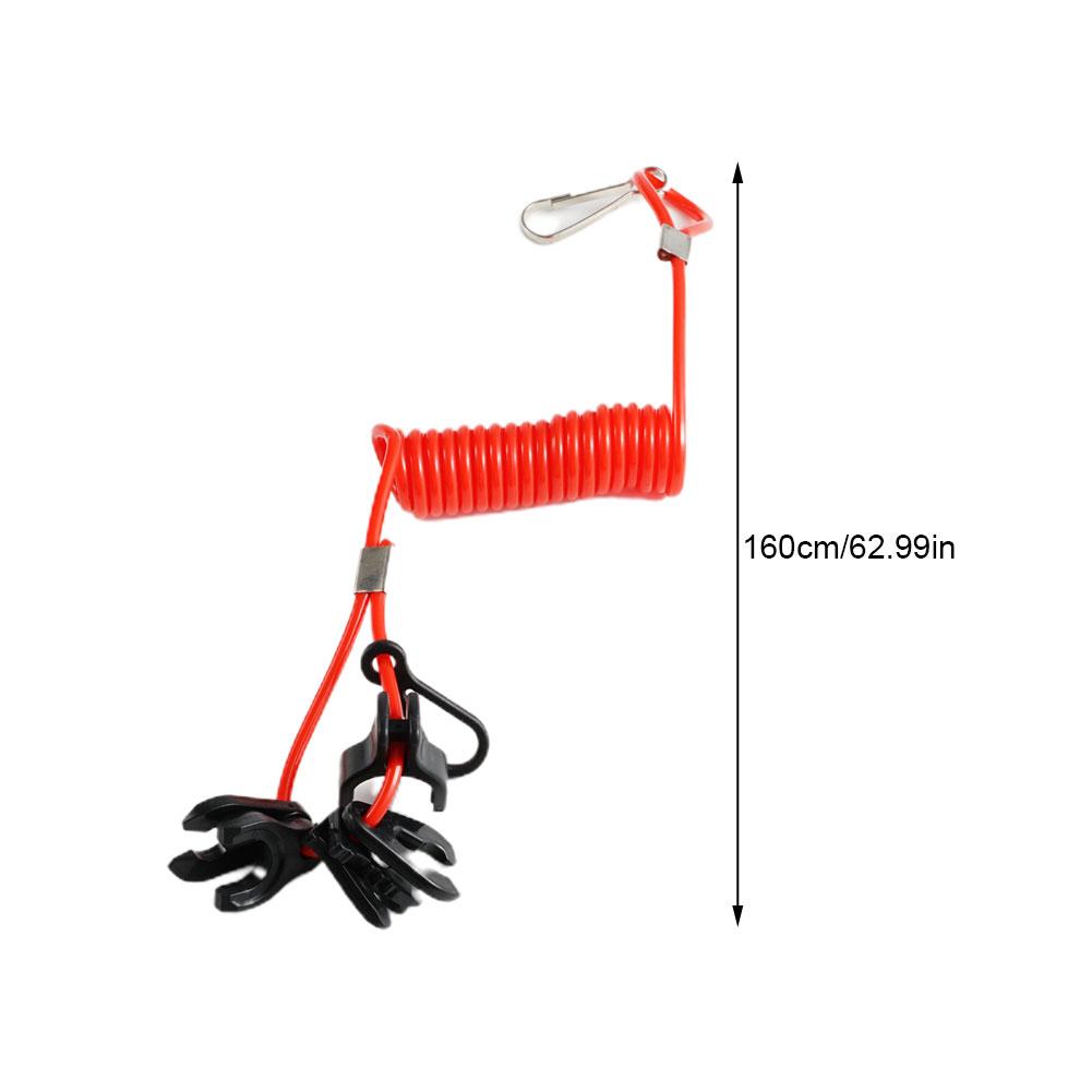Boot Buitenboordschakelaar Motor Motor Lanyard Doden Dringende Stopknop Veiligheidsconnector Kabel Compatibel Voor Yamaha Suzuki Honda