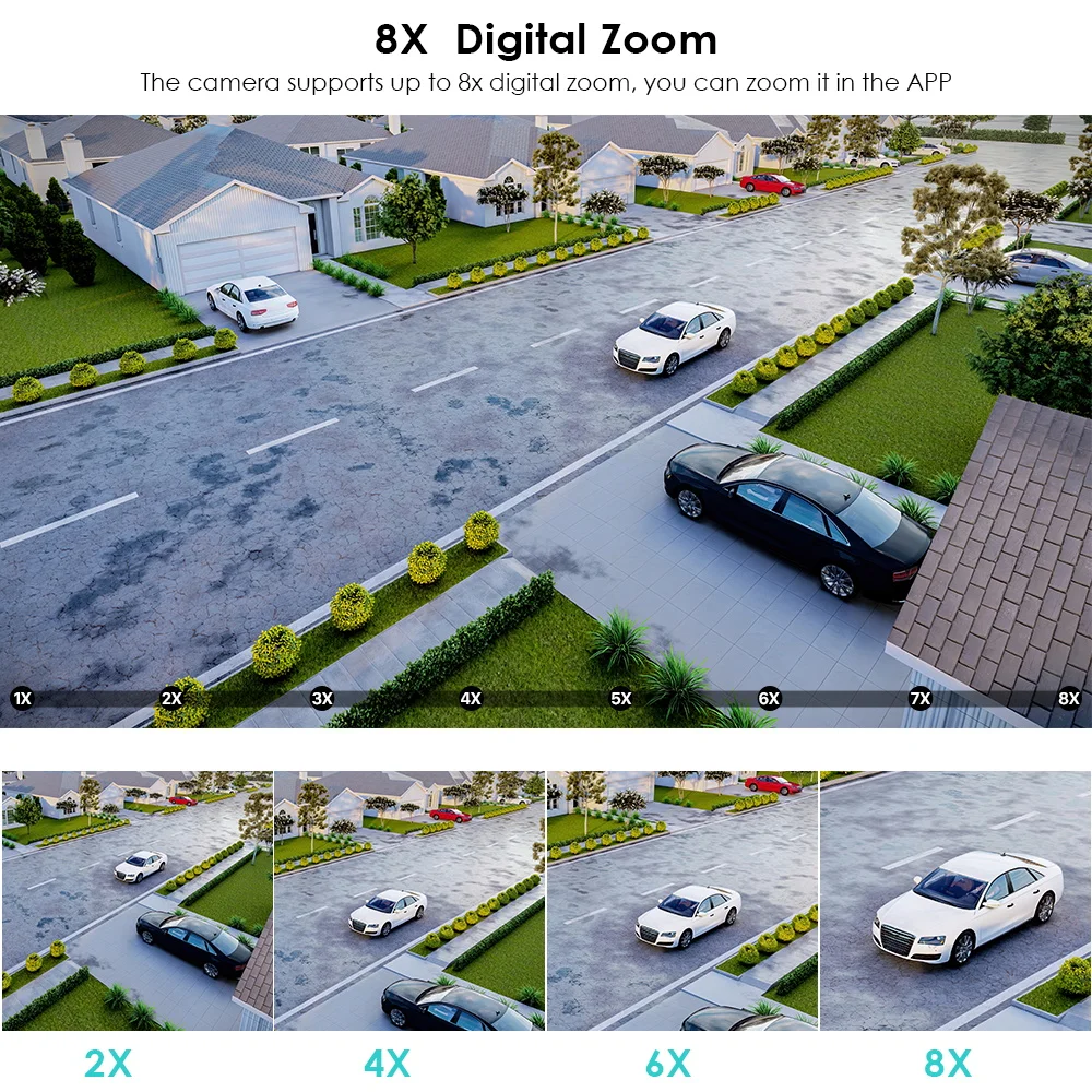 BESDER 8MP 4K cámara IP PTZ 8x Zoom lente Dual detección humana cámara CCTV 4MP hogar inteligente cámara de vigilancia Wifi al aire libre aplicación ICSEE