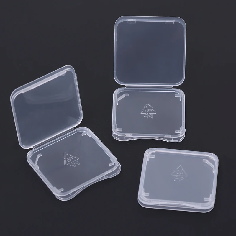 20/10/5/1PCS Trasparente TF/SD Schede di Memoria Custodia protettiva Scatole di Immagazzinaggio Portatile Mini Trasparente SIM Card scatola antipolvere