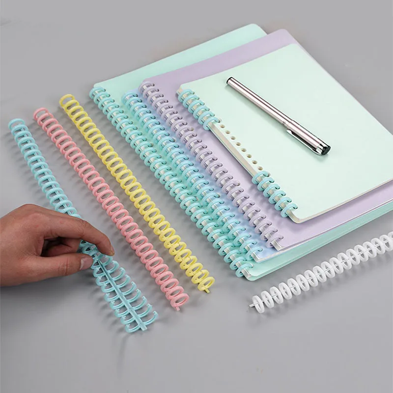 5PCS 30 Hole Loose Leaf Binder Spiral Ring Book Binder Binding Spiral Ring Binder ZDHC03