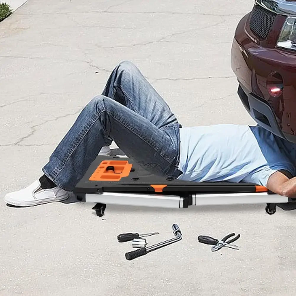 7-in-1 Multifunctional Portable Workbench Scaffold Cart Dolly Saw Horse Handcart Helper Stand