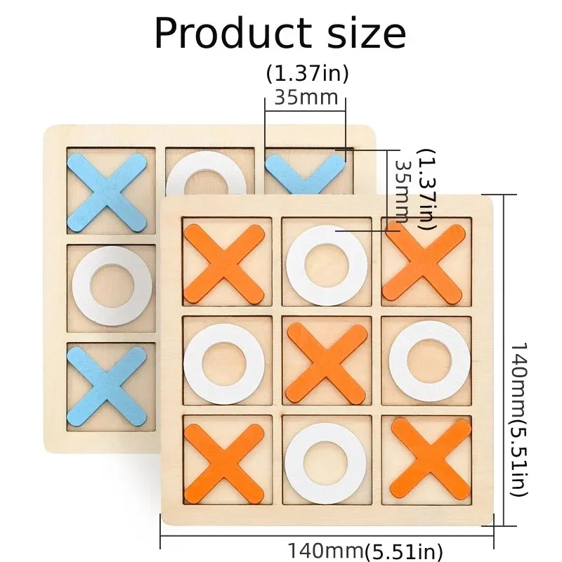 1pc Xo Tic Tac Toe 어린이 보드 게임 부모-자식 대화 형 논리적 사고 재미있는 게임 어린이 퍼즐 장난감 게임 선물