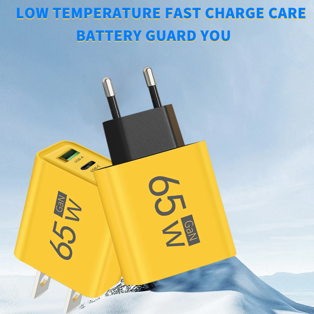 65w gan carregador usb c pd tipo c carga rápida do telefone móvel adaptador de parede para iphone 15 xiaomi 14 huawei 60 portátil