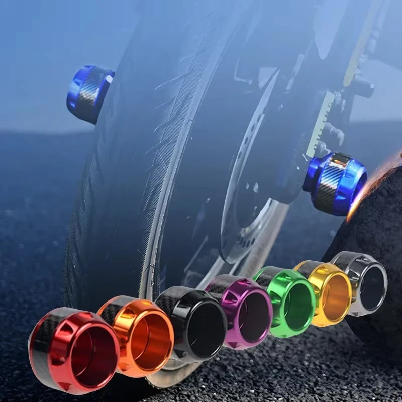BLALION 2/4 ชิ้น Universal รถจักรยานยนต์ล้อป้องกัน Crash Pad Moto Crash ป้องกันโลหะผสม Motocross Falling ส้อมด้านหน้า Slider ถ้วย