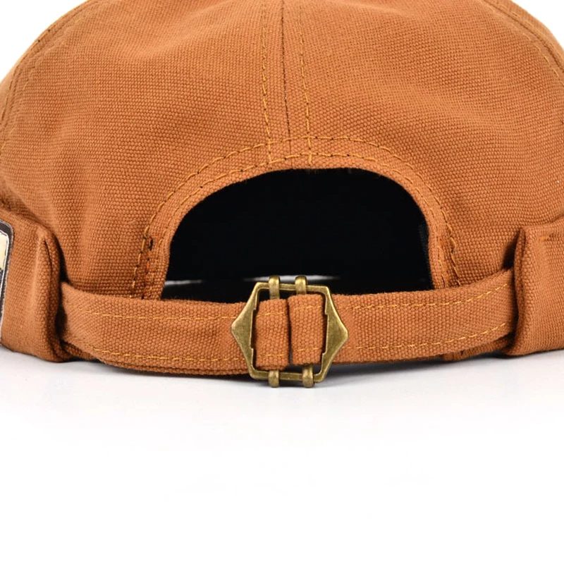 Bocca Vintage Docker Cap sombrero sin ala Skullcap Retro algodón ajustable Color sólido verano otoño primavera moda Hip Hop