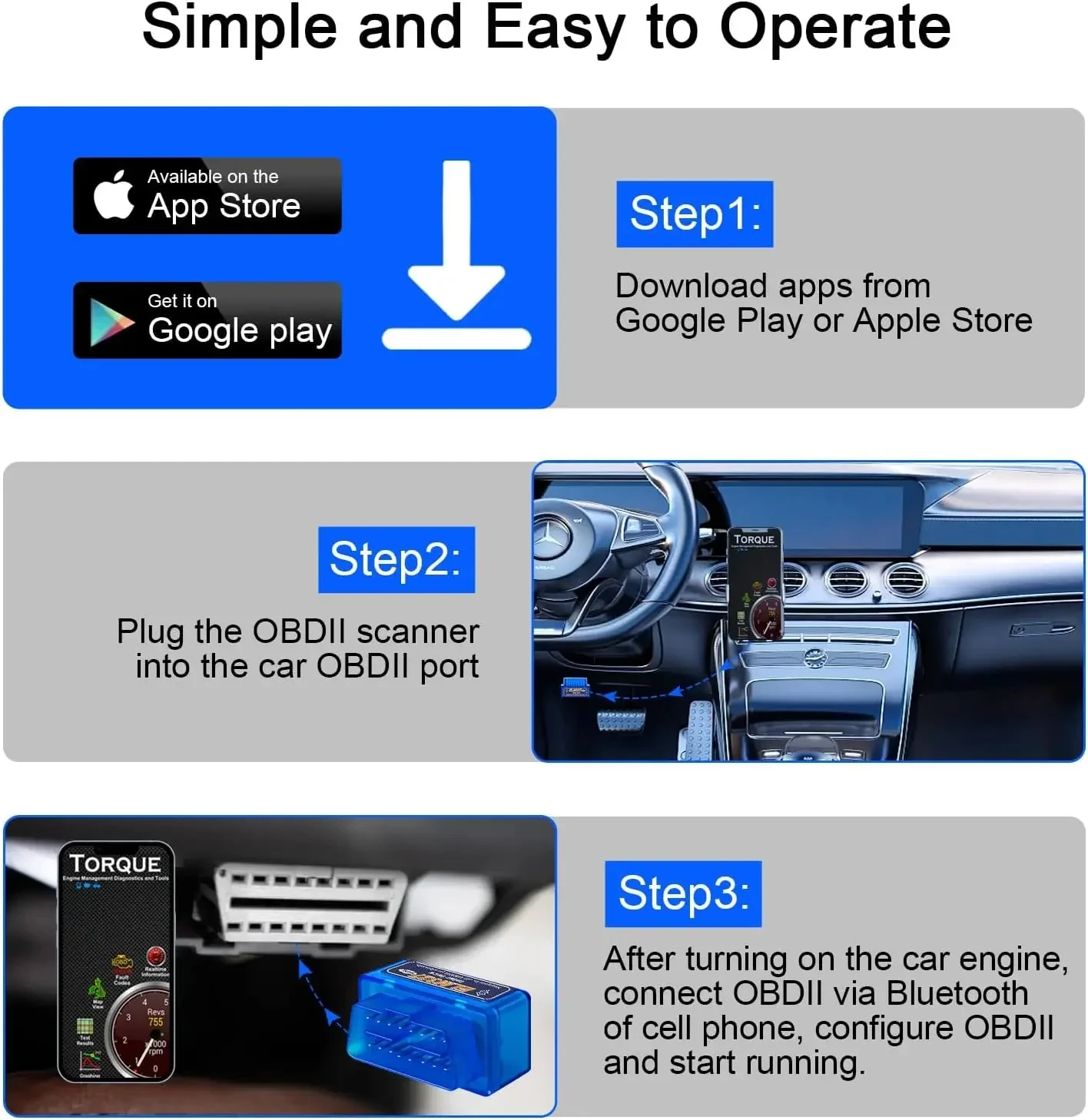 Mini ELM327 V1.5/V2.1 Bluetooth OBD2 Scanner Lettore di codici Strumenti diagnostici per auto Controlla lo scansione del motore Rilevatore di guasti dell'auto