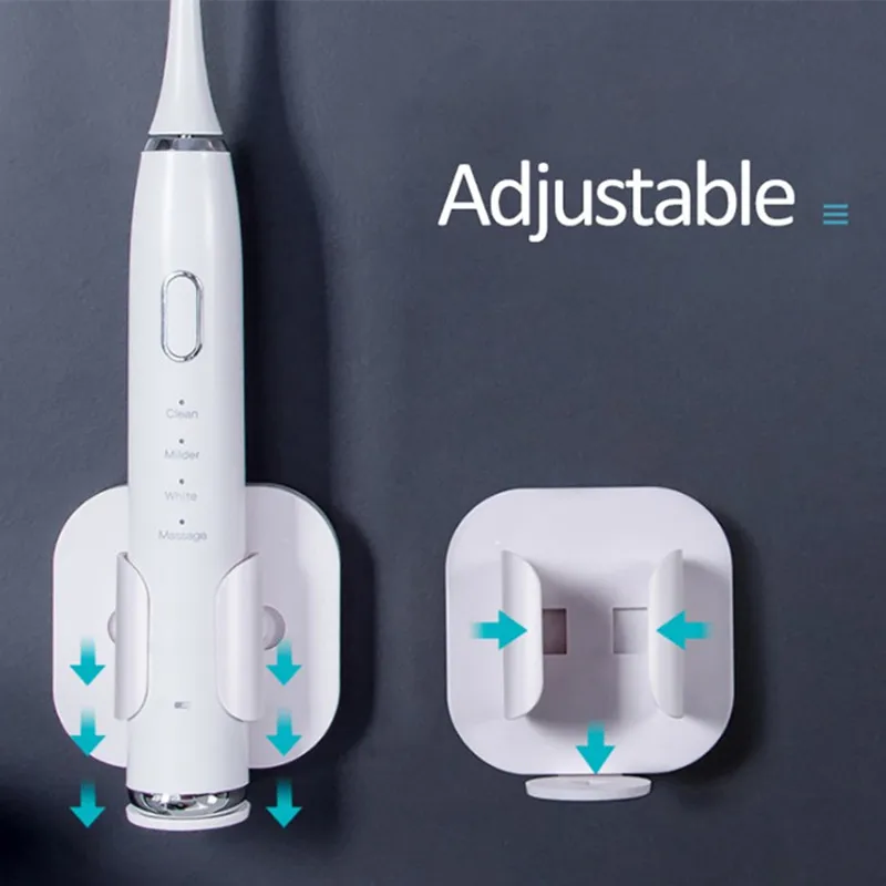 Lamgool Telescopic Gravity-Sensing Electric Toothbrush Holder Wall Hanging Couple Toothbrush Drain Storage Bathroom Organizer