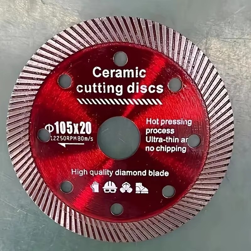 105mm Turbo Diamant Zaagblad Disc Porseleinen Tegel Keramische Graniet Marmer Zaagbladen Voor Haakse Slijper Diamant Zaagblad
