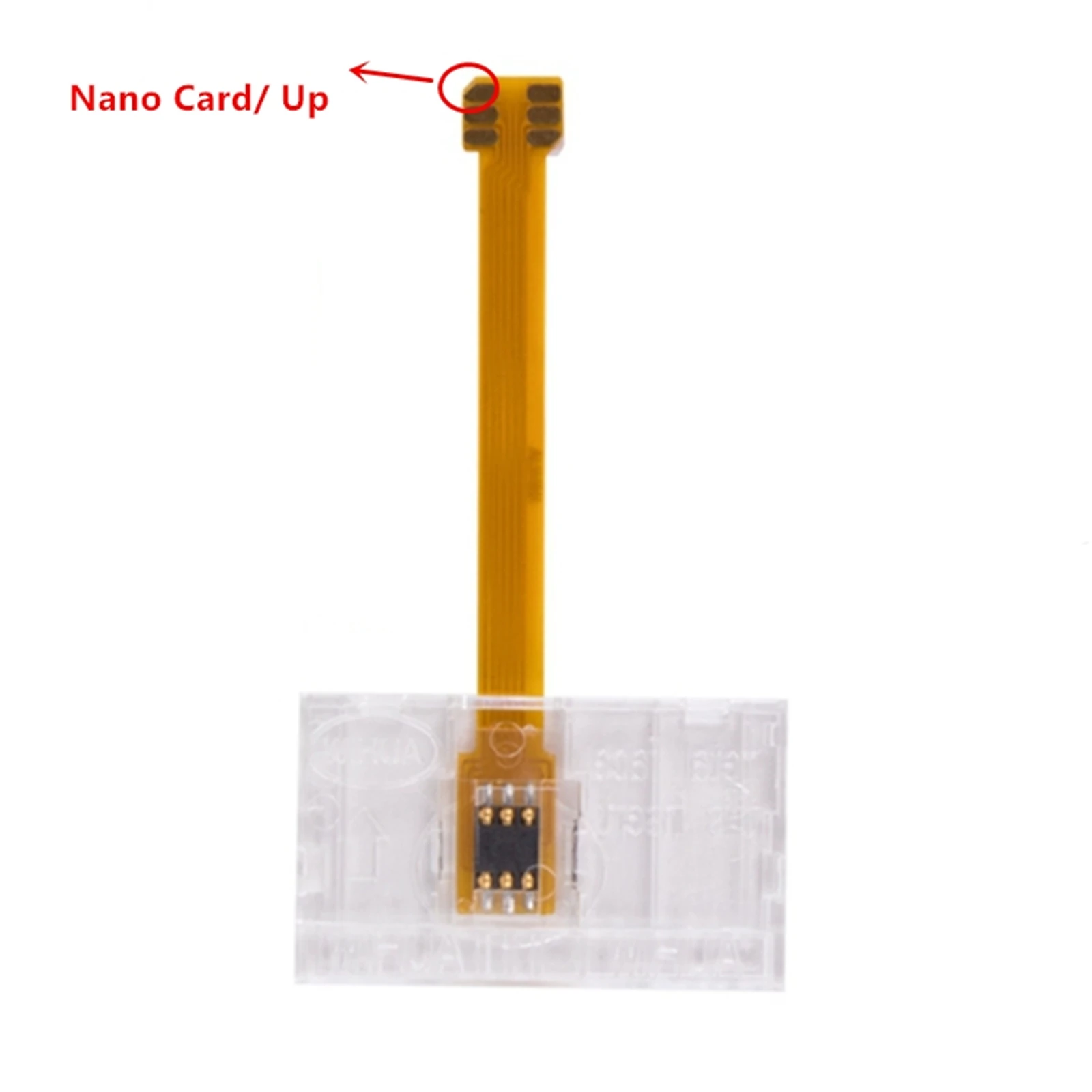 Duży konwerter kart inteligentnych do pionowego Adapter do kart Nano Sim SIM 4FF, kabel soft FPC 4FF 10.8cm