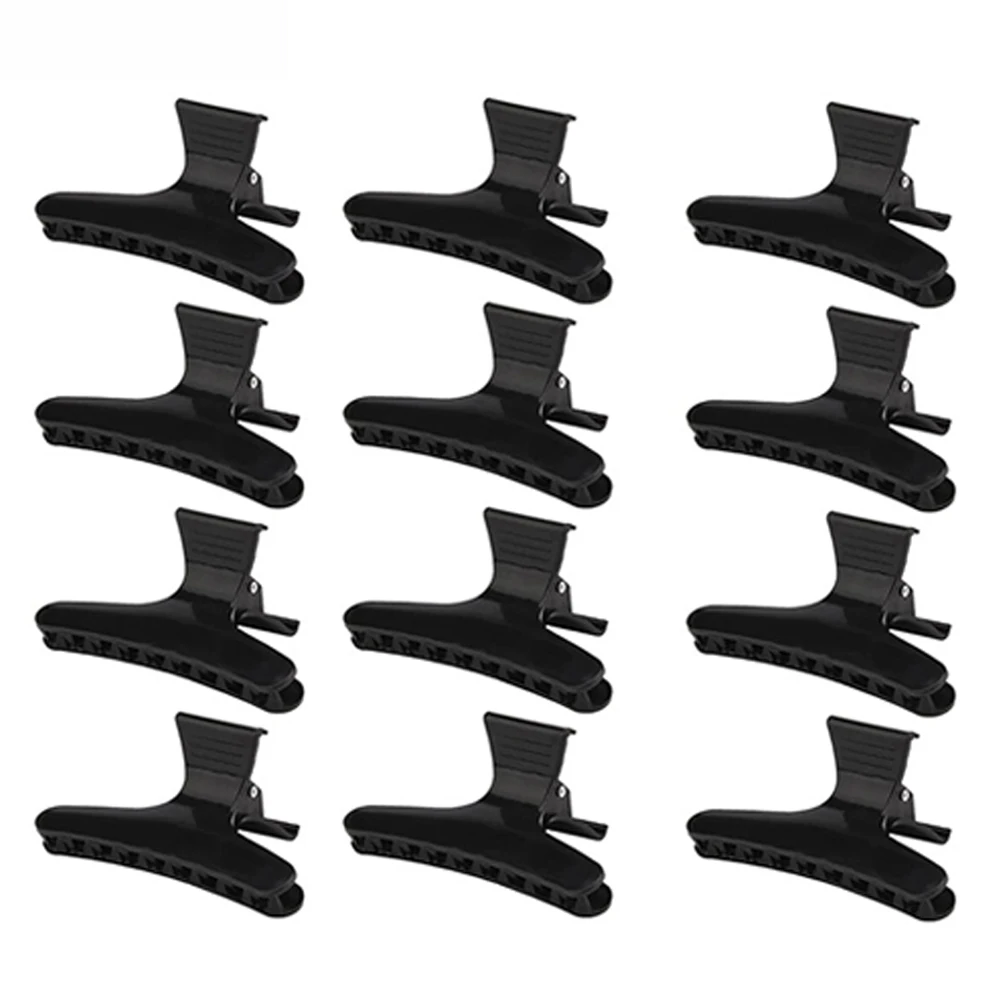 12 Stuks Haar Clips Pro Kapper Styling Sectioning Kapsel Haarspeld Barbershop Kappers Klemmen Klauwen Salon Huishoudelijke Styling Tool