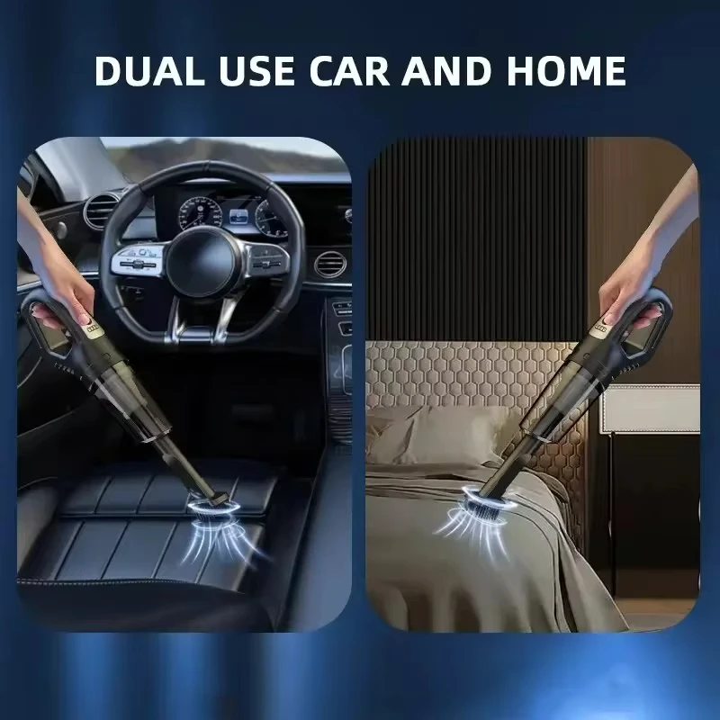 XIAOMI-Aspiradores Automotivos, Mini Portátil, Recarga USB, Sem fio, Limpador de pó, Doméstico, Limpeza Interior, 9800000Pa