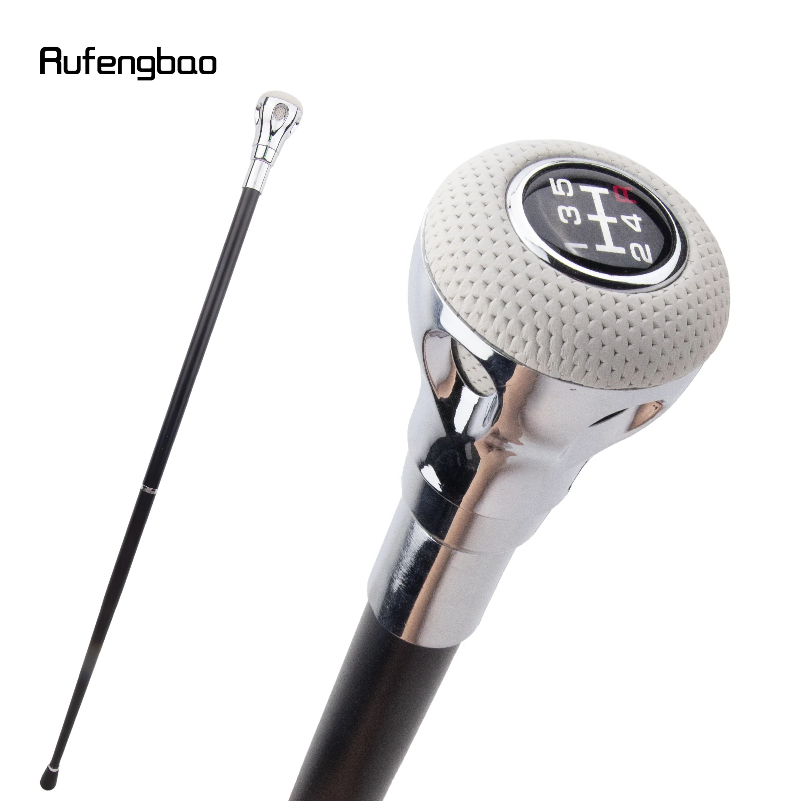 Branco preto número prata bengala moda decorativa bengala cavalheiro elegante cosplay cana crosier 92cm