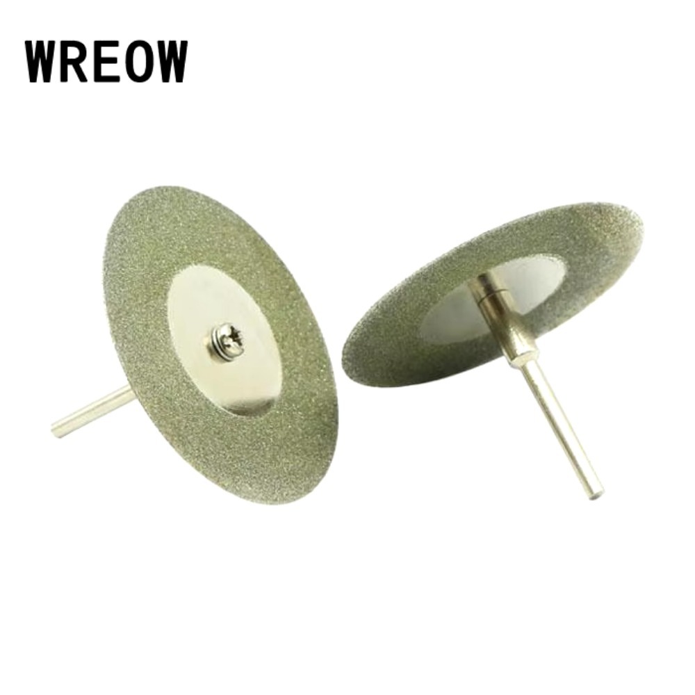 10PCS 50mm 미니 커팅 디스크 다이아몬드 코팅 그라인딩 폴리싱 로터리 그라인드 디스크 톱 블레이드 커팅 휠 디스크 도구