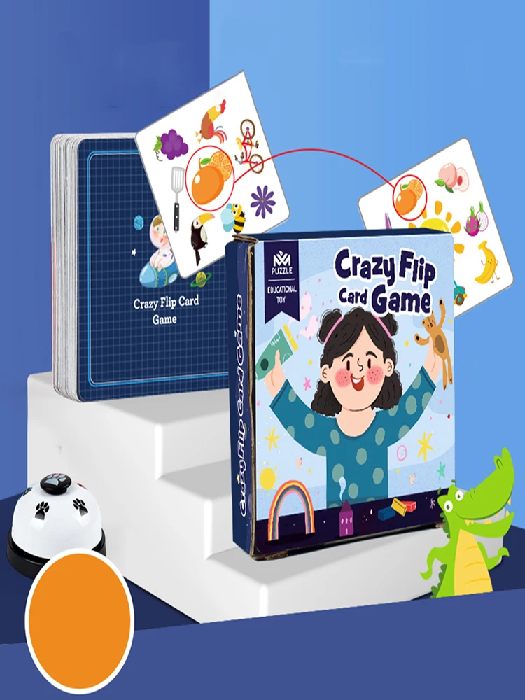 Children's Fun Board Game Bump Card Game Memory Training Matching Card Game Cognitive Enlightenment Concentration Education Toy