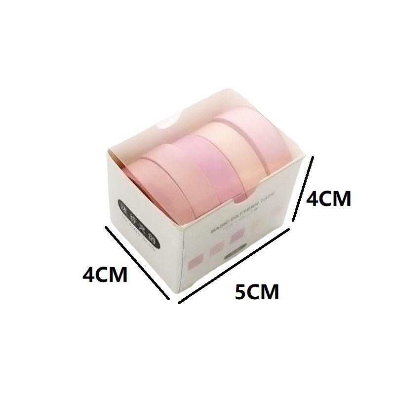 5PCS Washi Tape for Crafts Pet Rolls for Journaling Deco Tape Diary Masking Collage Pet Decorative Adhesive Tape HZJD07