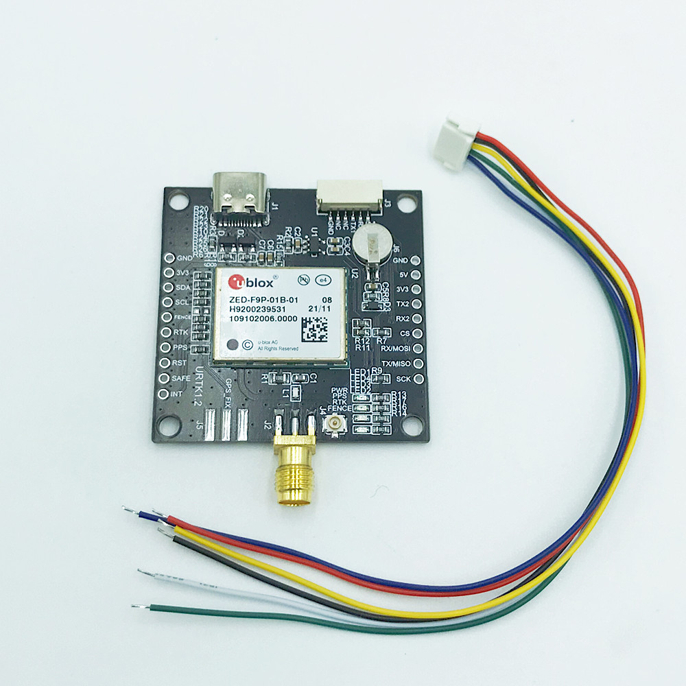 1PCS/LOT ZED-F9P-01B zed f9p rtk  gps module High precision centimeter-level differential positioning RTK module GNSS card