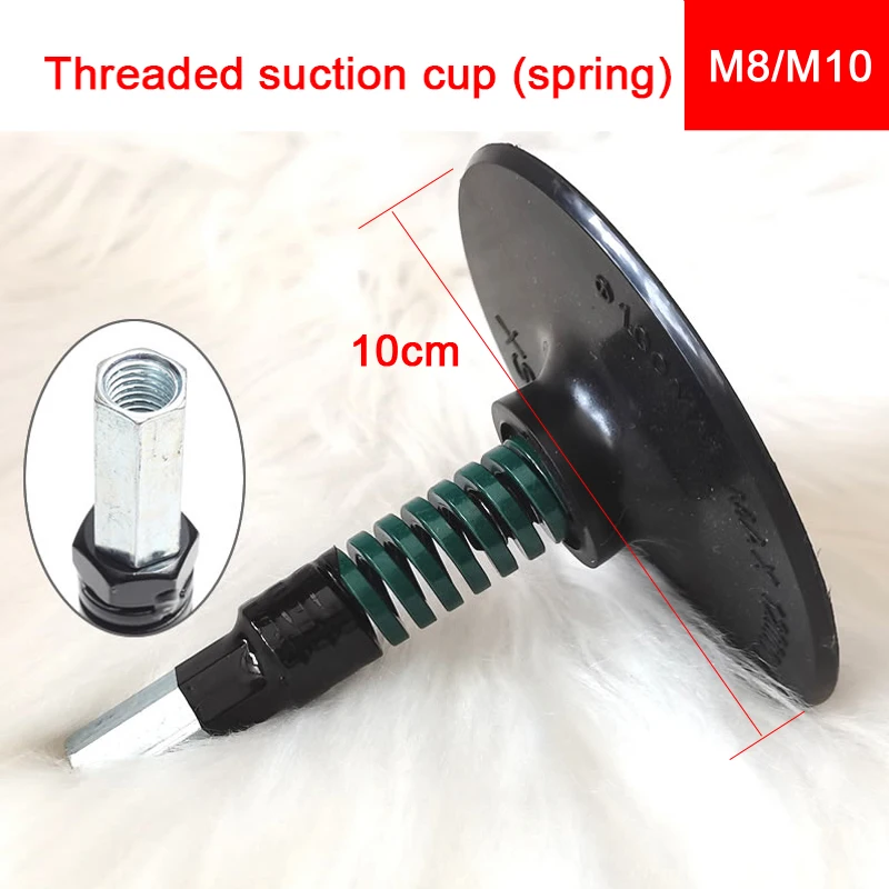 สีดําถ้วยดูดอะแดปเตอร์สําหรับ Telescopic Linear Actuator พร้อม M6 M8 M10 3XLR Connector ลูกสูบอุปกรณ์สิ่งที่แนบมาอะไหล่