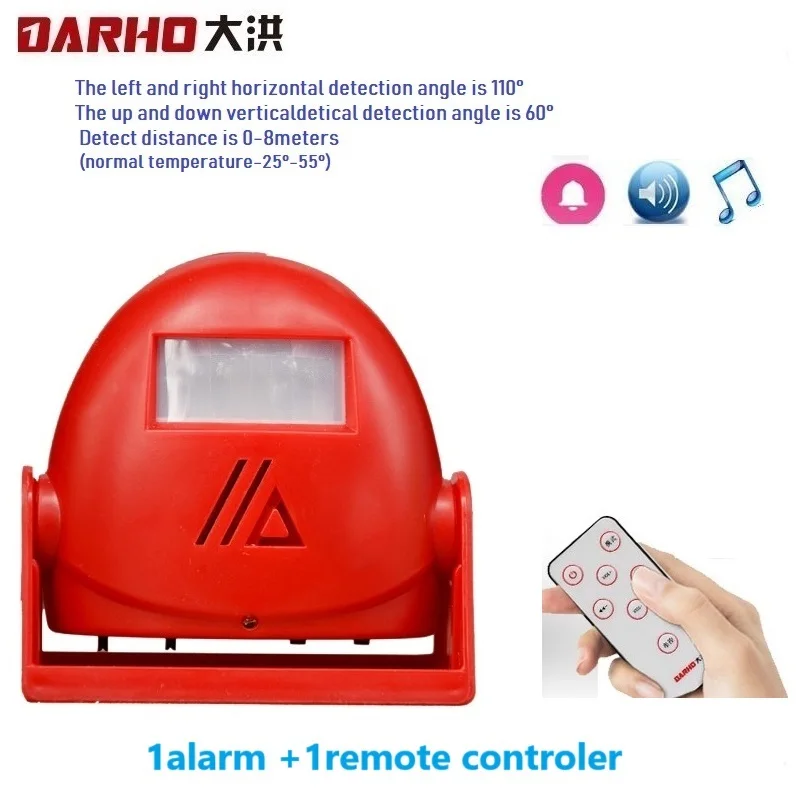Darho Báo Động Không Dây Khách Hoan Nghênh Bạn Đã Chuông Chuông Cửa Cảm Biến Chuyển Động Cảm Biến Cho Shop Nhập Công Ty An Ninh Bảo Vệ Cảnh Báo Chuông Cửa