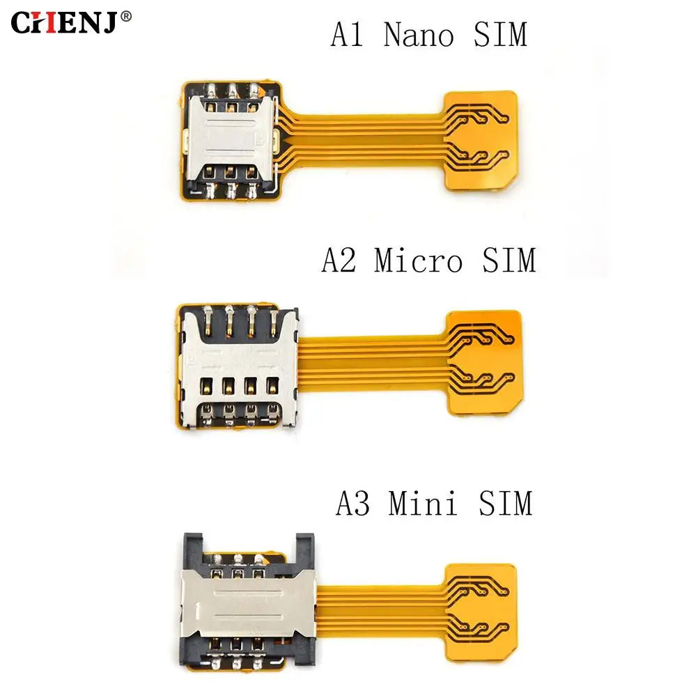 Hybrid Doppel Dual Sim Karte Adapter Micro SD Nano Sim Verlängerung Adapter Für Xiaomi/Redmi Für Samsung/Huawei