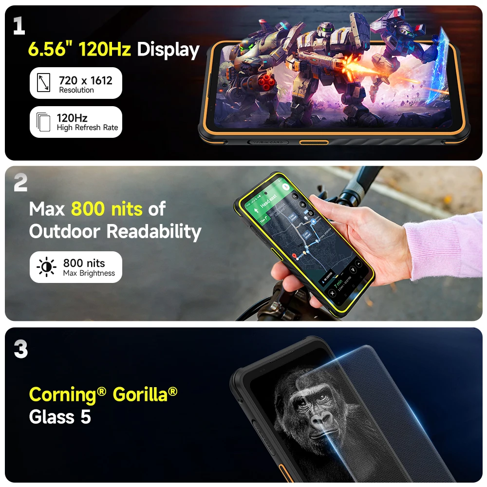 Ulefone-Armor X31 Proスマートフォン,頑丈な電話,Android 14, 5g,6.56インチ,16GB, 256GB,ナイトカメラ,64mp,6050mah,NFC,ワールドプレミア