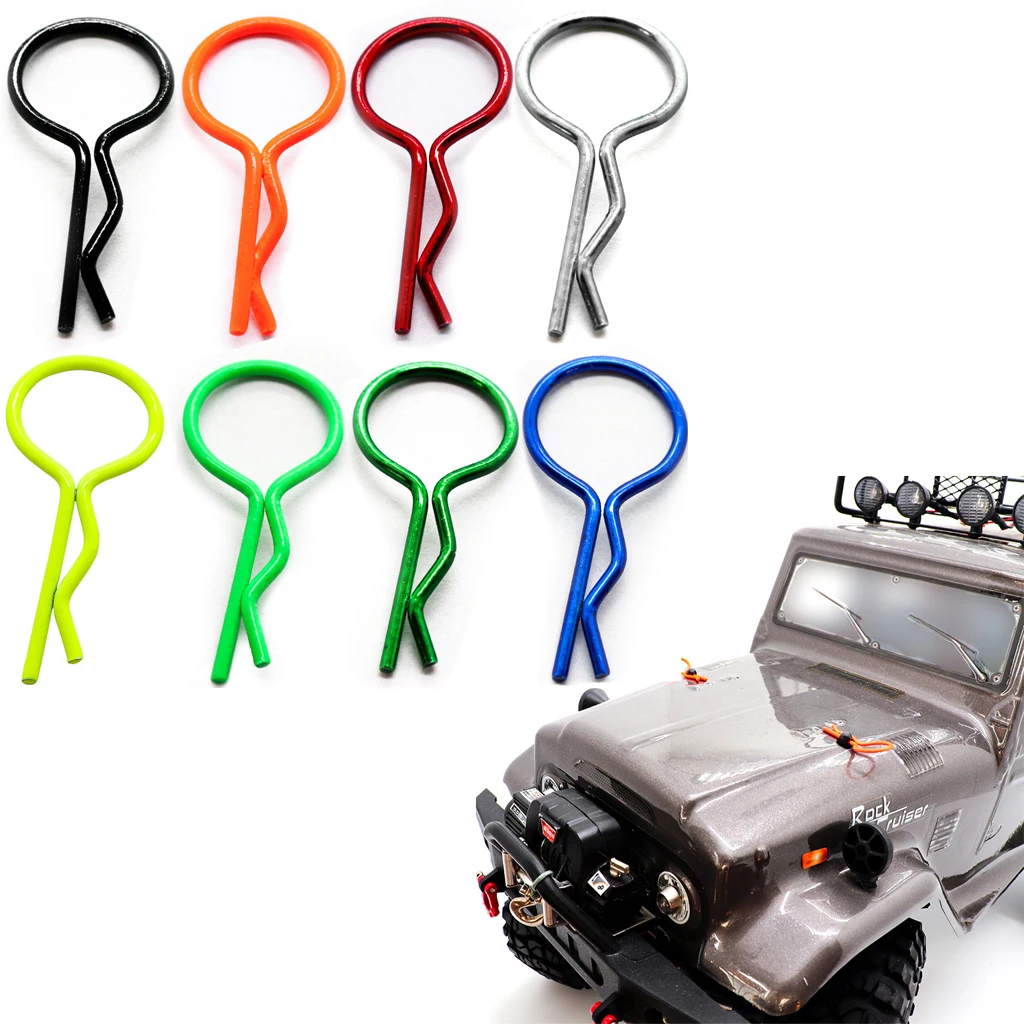 RCXAZ RC Auto Karosserie Clips Pin Schnalle 1/10 1/12 für Traxxas Hsp Redcat Rc4wd Tamiya Axial scx10 D90 Hpi RC Auto Teile Accs