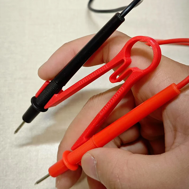 3D-printed multimeter probe holder,8 มม./10 มม.ช่างไฟฟ้าผู้ถือปากกา,single-handed มัลติมิเตอร์เสริมเครื่องมือ